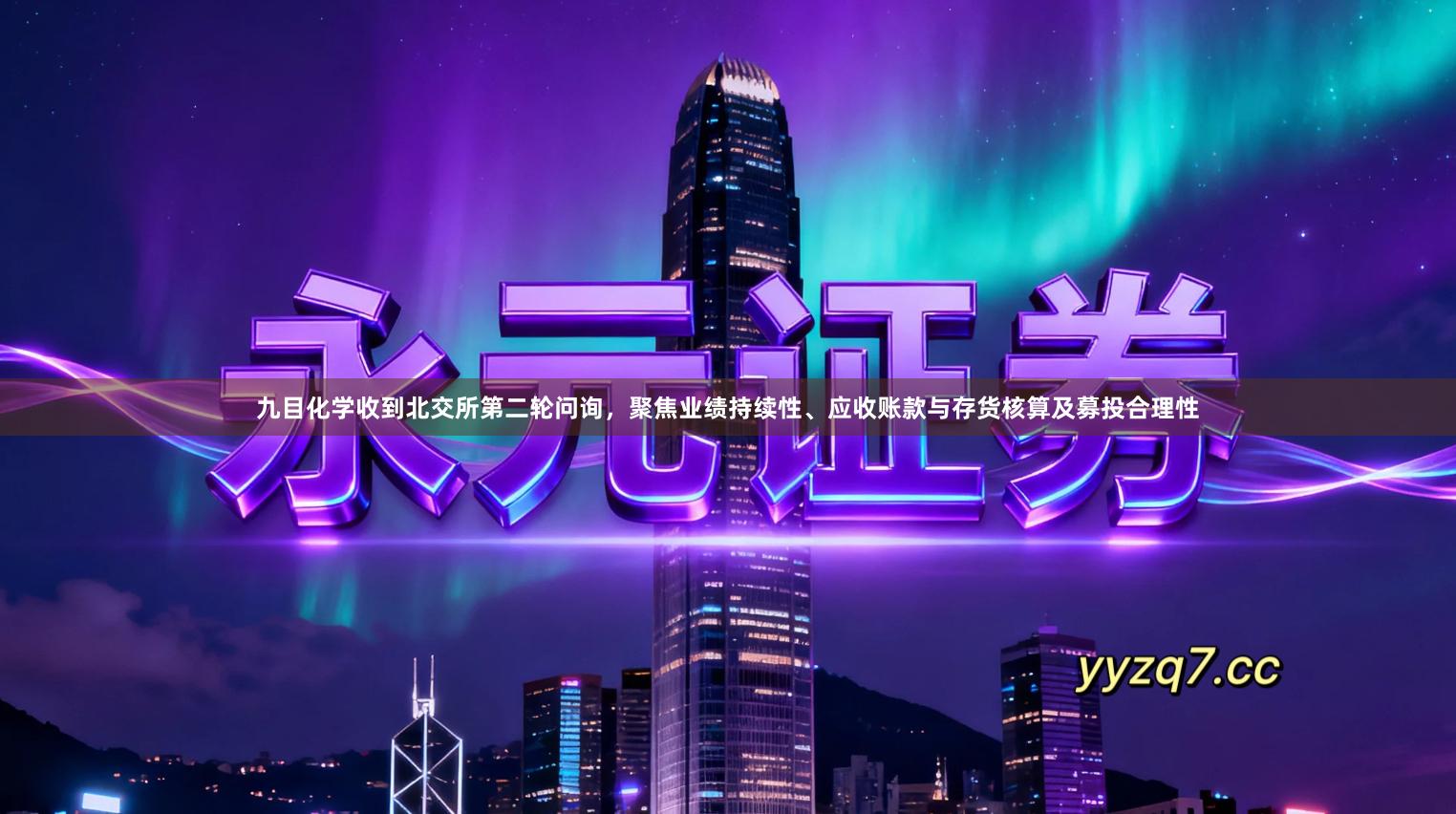 九目化学收到北交所第二轮问询，聚焦业绩持续性、应收账款与存货核算及募投合理性